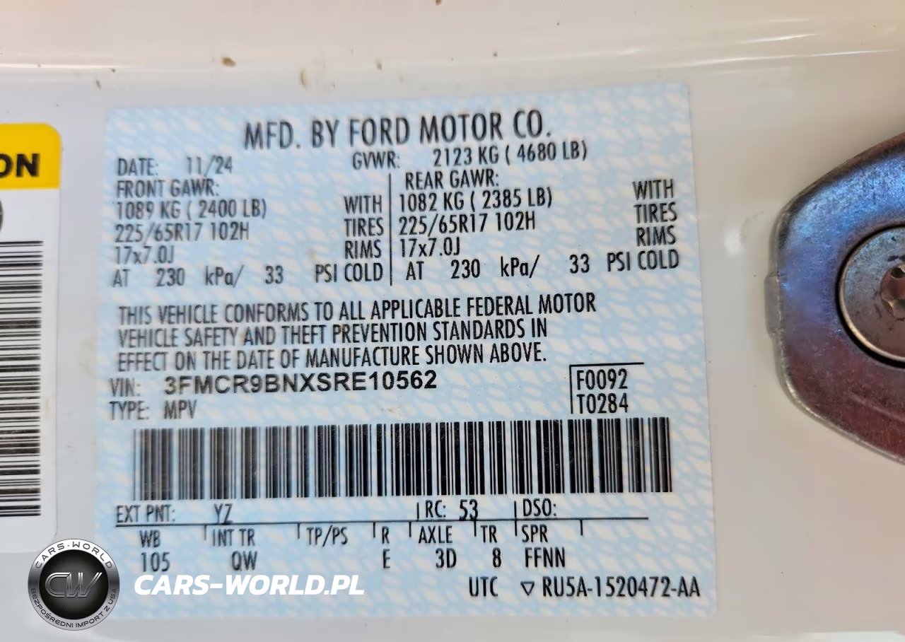 2025 Ford Bronco Sport Big Bend VIN:3FMCR9BNXSRE10562 - 13