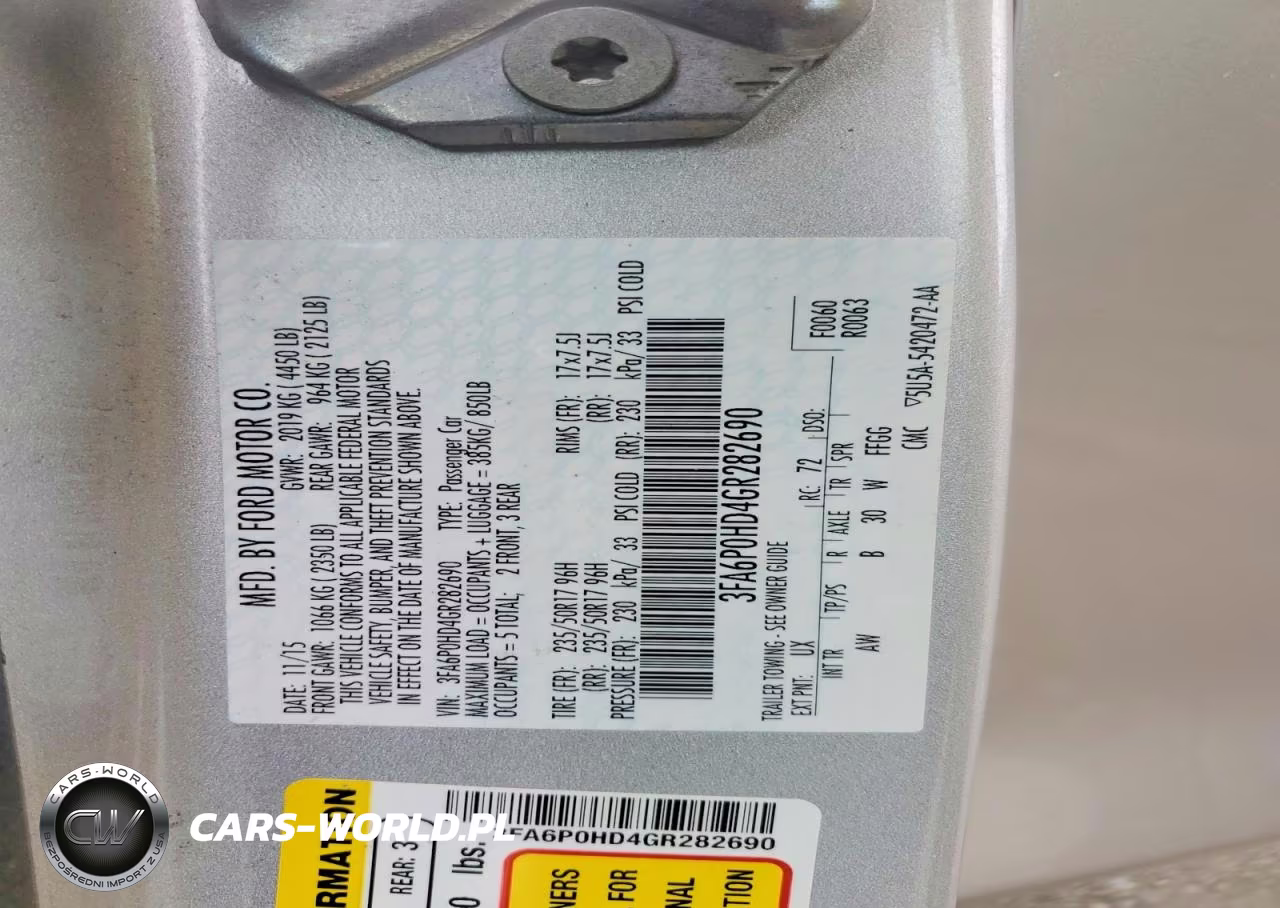 2016 Ford Fusion Se VIN:3FA6P0HD4GR282690 - 12