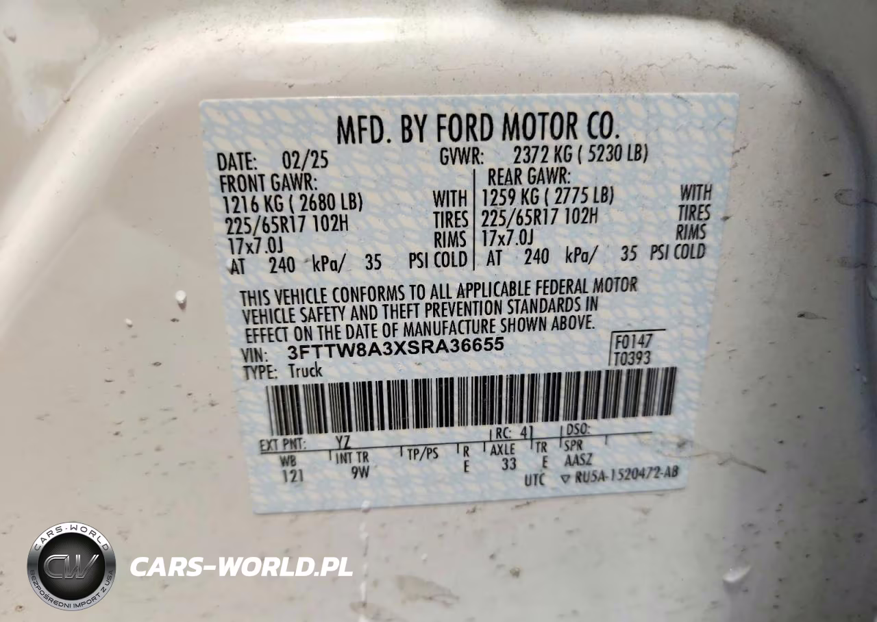 2025 Ford Maverick Xl VIN:3FTTW8A3XSRA36655 - 13