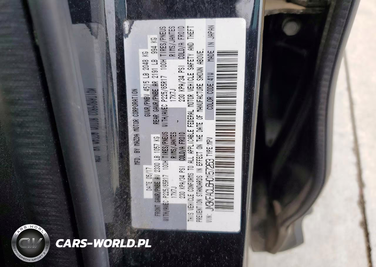 2017 Mazda Cx-5 Touring VIN:JM3KFACL6H0157263 - 13