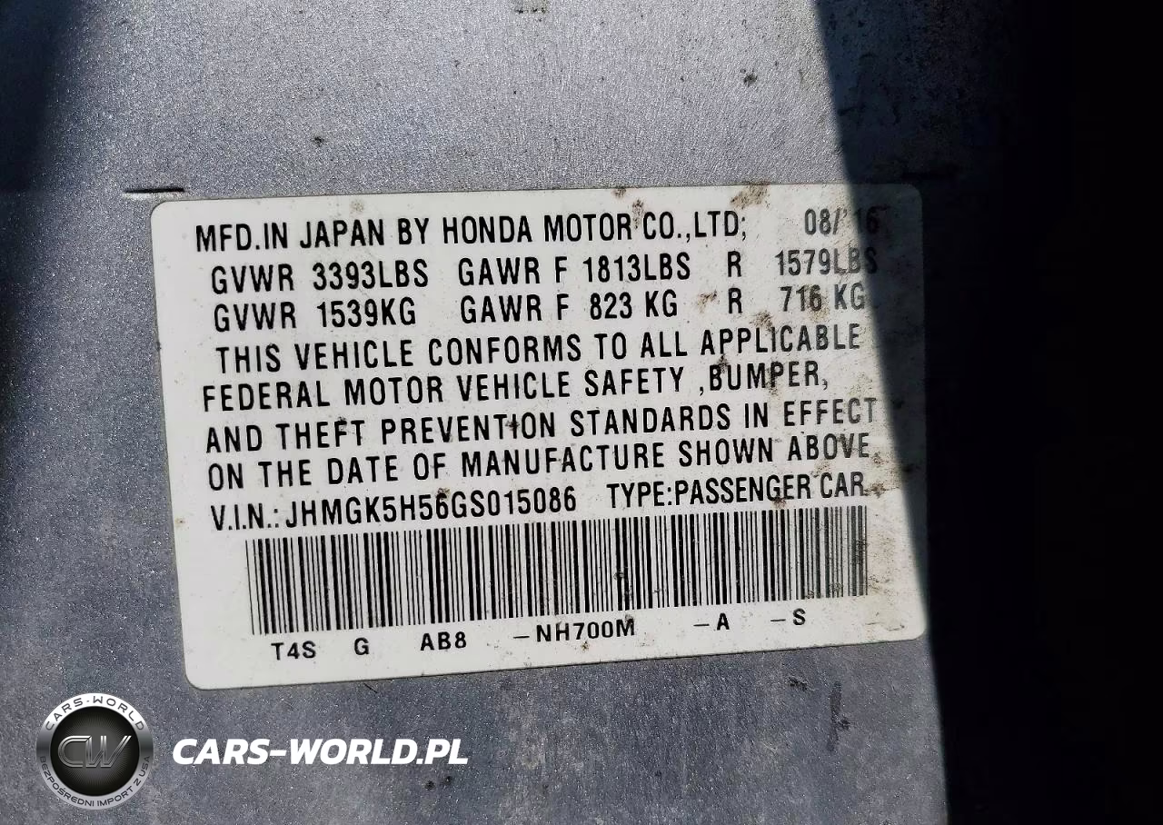2016 Honda Fit Lx VIN:JHMGK5H56GS015086 - 13