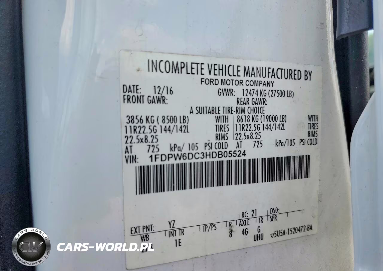 2017 Ford F650 Super Duty VIN:1FDPW6DC3HDB05524 - 13