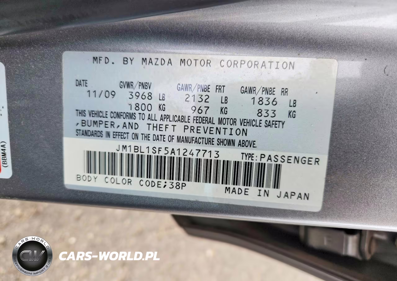 2010 Mazda 3 I VIN:JM1BL1SF5A1247713 - 12