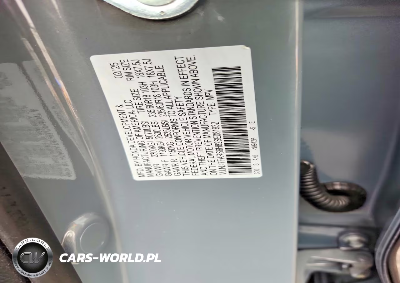 2025 Honda Cr-V Sport-L VIN:7FARS6H82SE081932 - 13