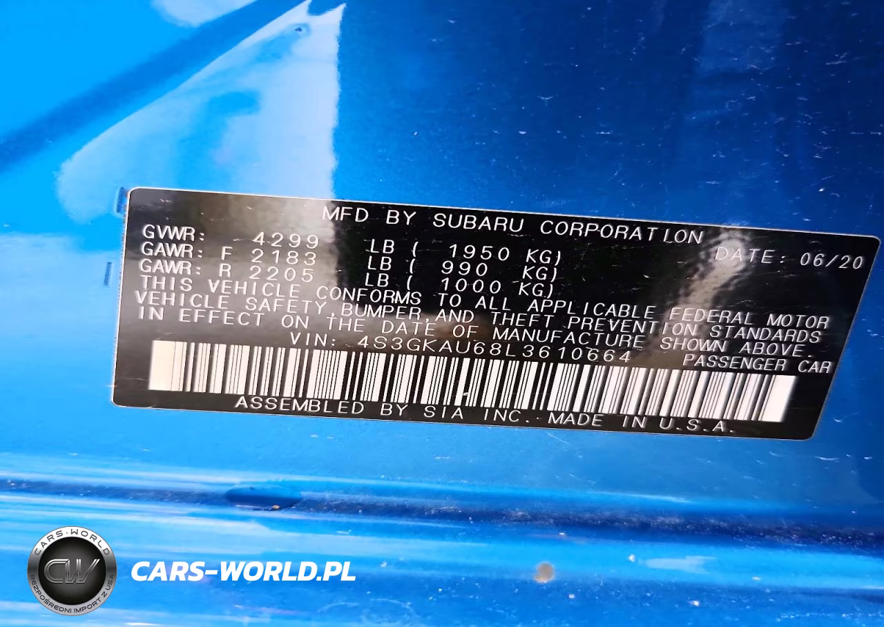 2020 Subaru Impreza VIN:4S3GKAU68L3610664 - 12