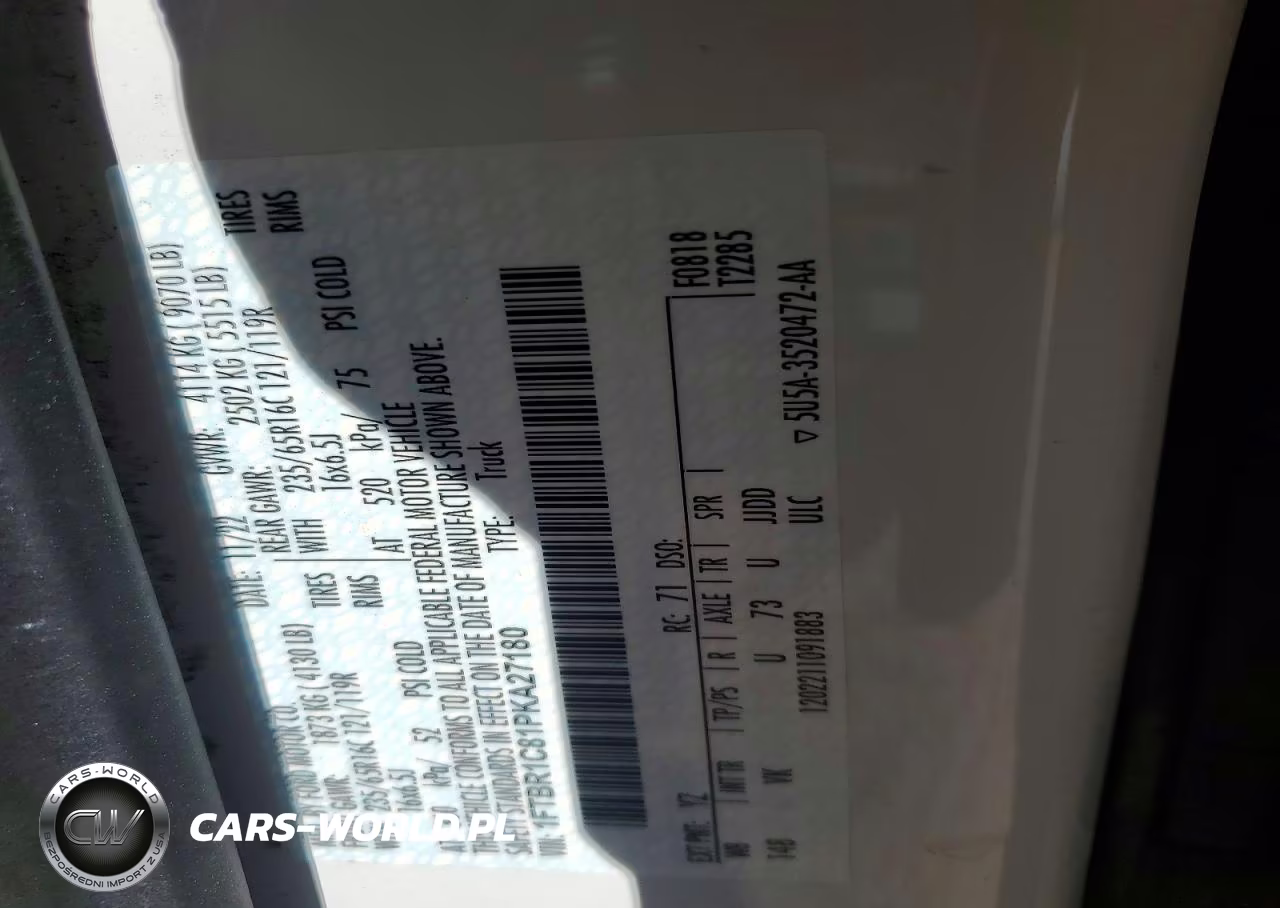 2023 Ford Transit T-250 VIN:1FTBR1C81PKA27180 - 12