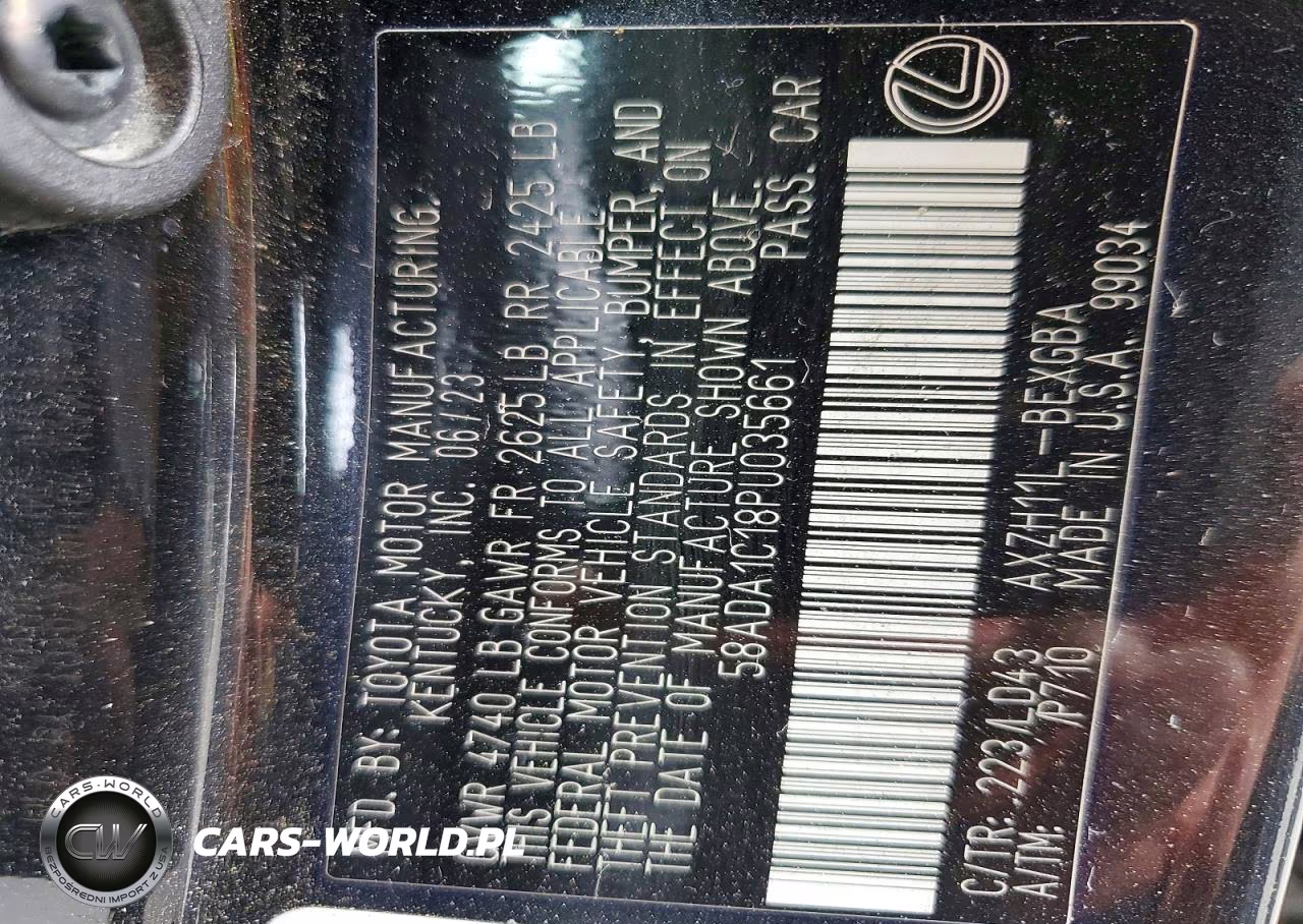 2023 Lexus Es 300H Base VIN:58ADA1C18PU035661 - 12