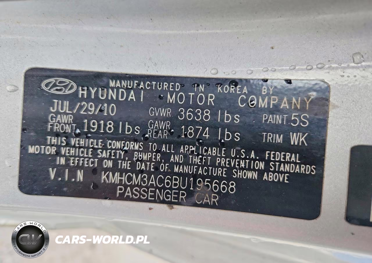 2011 Hyundai Accent Gl VIN:KMHCM3AC6BU195668 - 12