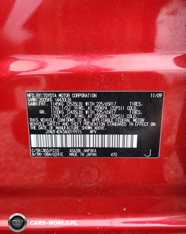 2010 Toyota Rav4 Base VIN:JTMZF4DV3AD019915 - 14