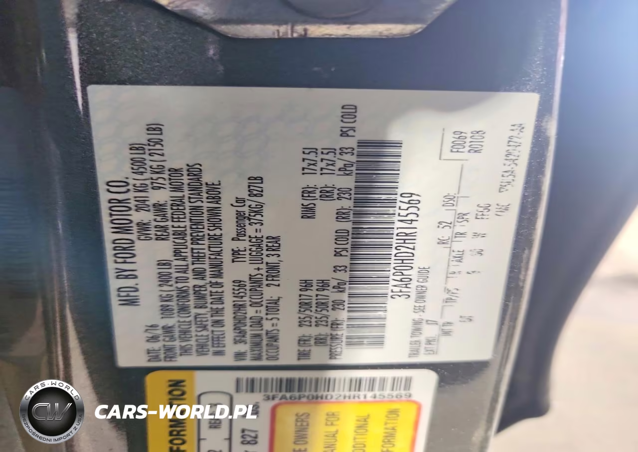 2017 Ford Fusion Se VIN:3FA6P0HD2HR145569 - 12