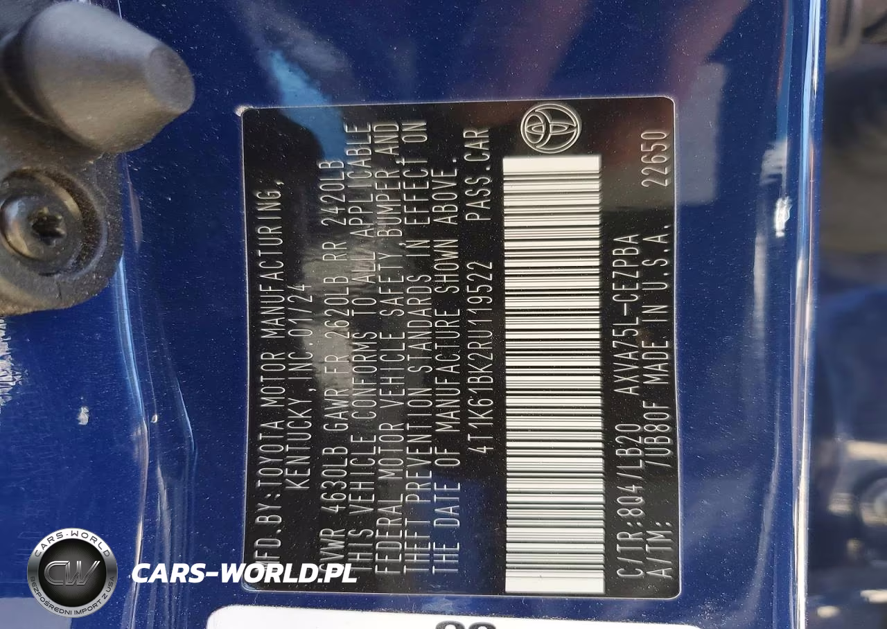 2024 Toyota Camry Xse VIN:4T1K61BK2RU119522 - 13