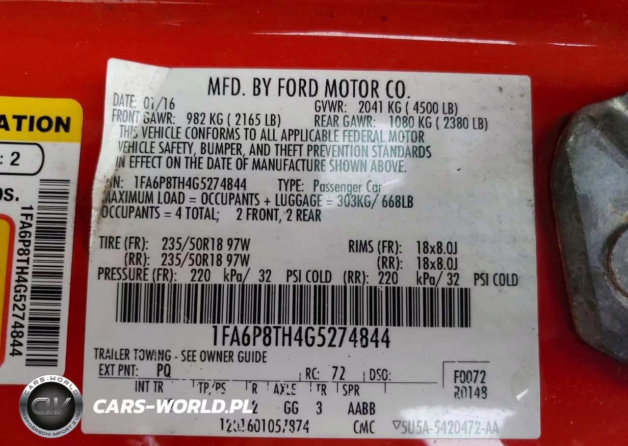 2016 Ford Mustang VIN:1FA6P8TH4G5274844 - 12