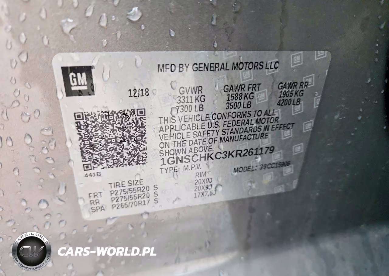 2019 Chevrolet Suburban C1500 Lt VIN:1GNSCHKC3KR261179 - 13