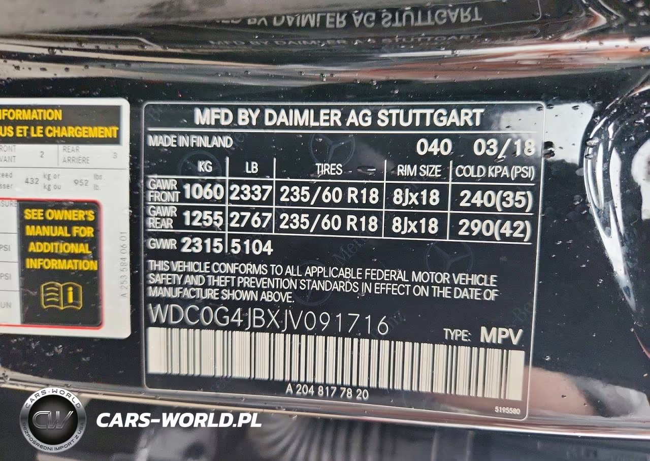 2018 Mercedes-Benz Glc 300 VIN:WDC0G4JBXJV091716 - 13