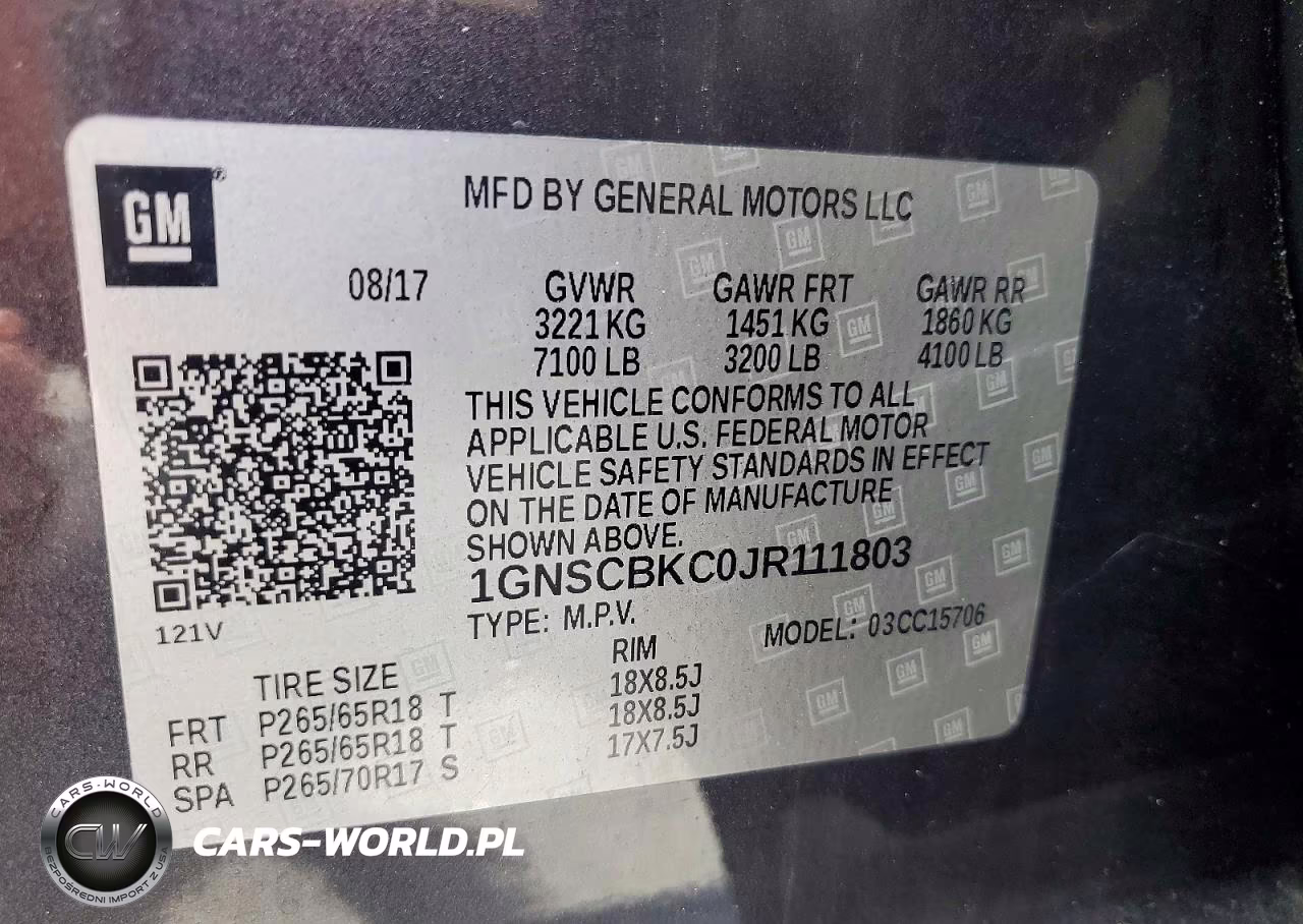 2018 Chevrolet Tahoe C1500 Lt VIN:1GNSCBKC0JR111803 - 13