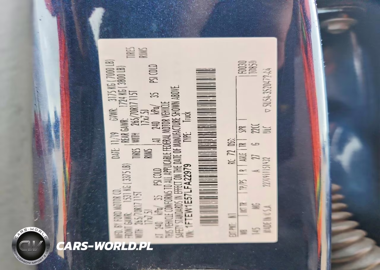 2020 Ford F150 Supercrew VIN:1FTEW1E57LFA22979 - 12