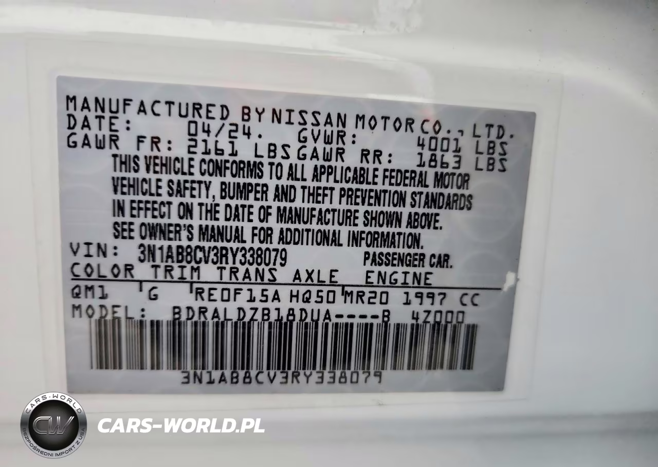 2024 Nissan Sentra Sv VIN:3N1AB8CV3RY338079 - 12