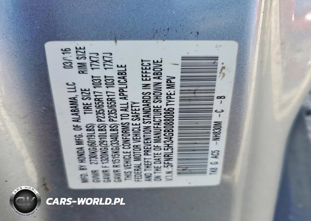 2016 Honda Odyssey Se VIN:5FNRL5H34GB088086 - 13