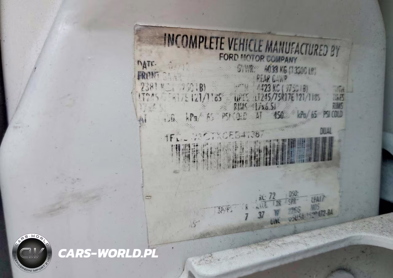 2012 Ford F350 Super Duty VIN:1FD8W3GTXCEB41387 - 12
