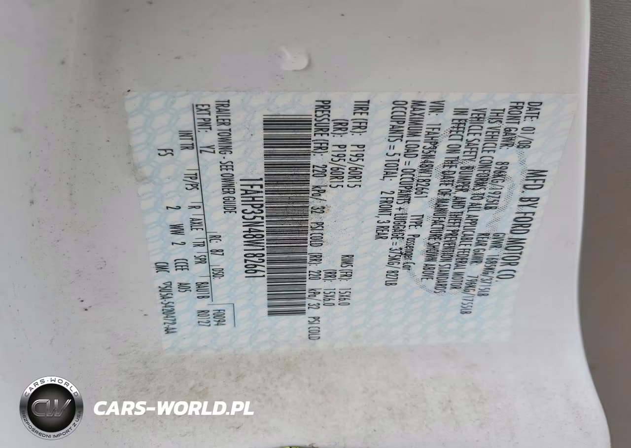 2008 Ford Focus Se VIN:1FAHP35N48W182661 - 12