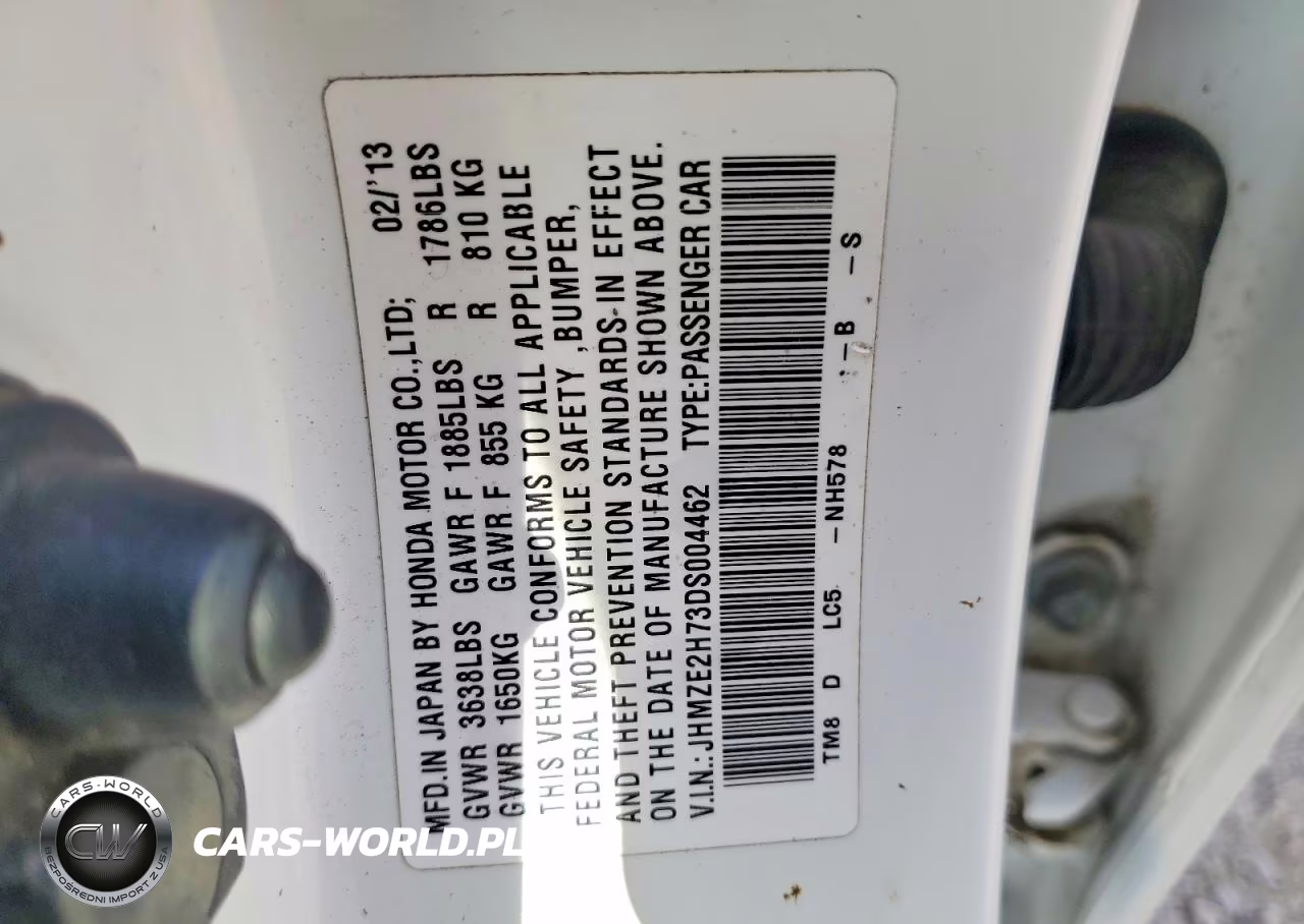 2013 Honda Insight Ex VIN:JHMZE2H73DS004462 - 13