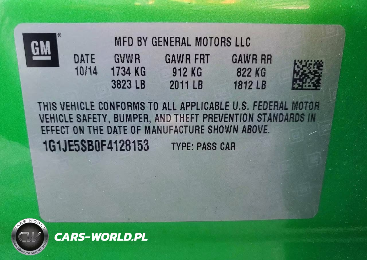 2015 Chevrolet Sonic Ltz VIN:1G1JE5SB0F4128153 - 13