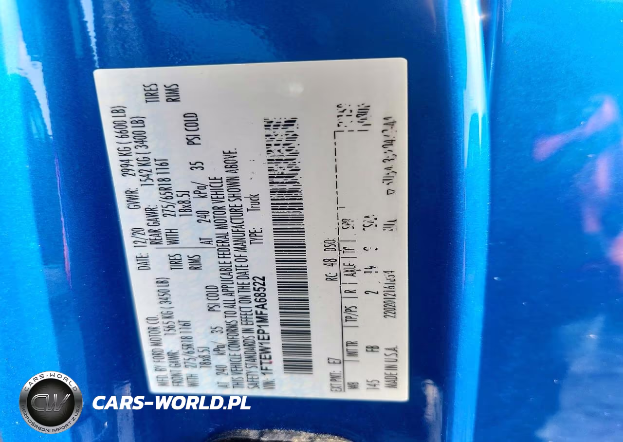 2021 Ford F150 Supercrew VIN:1FTEW1EP1MFA68522 - 12