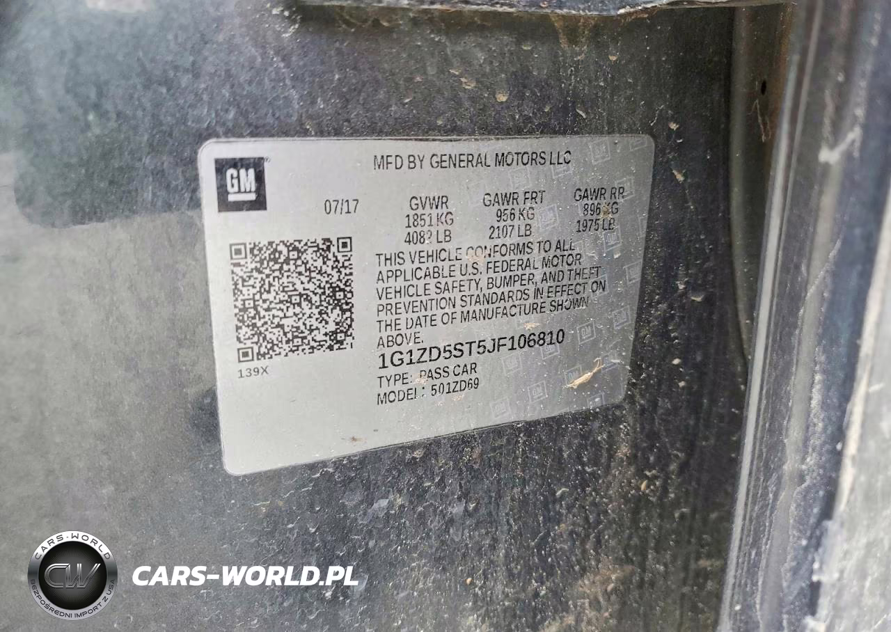 2018 Chevrolet Malibu Lt VIN:1G1ZD5ST5JF106810 - 12