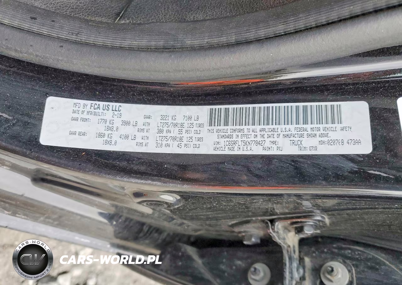2019 Ram 1500 Rebel VIN:1C6SRFLT5KN778427 - 13