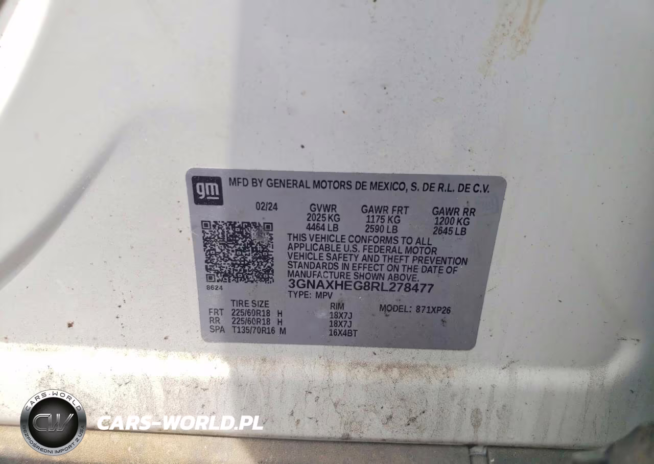2024 Chevrolet Equinox Ls VIN:3GNAXHEG8RL278477 - 14