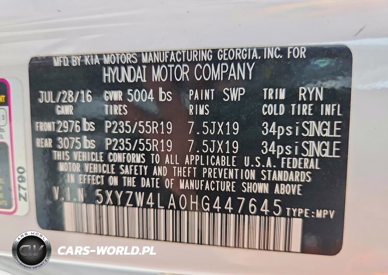 2017 Hyundai Santa Fe Sport 2.0T Ultimate VIN:5XYZW4LA0HG447645 - 13