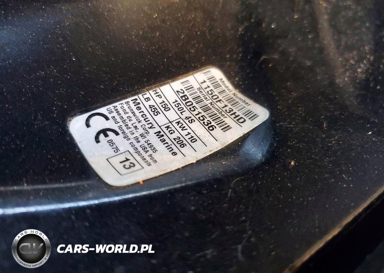 2013 Mercury Boatmotor VIN:2B051536 - 10