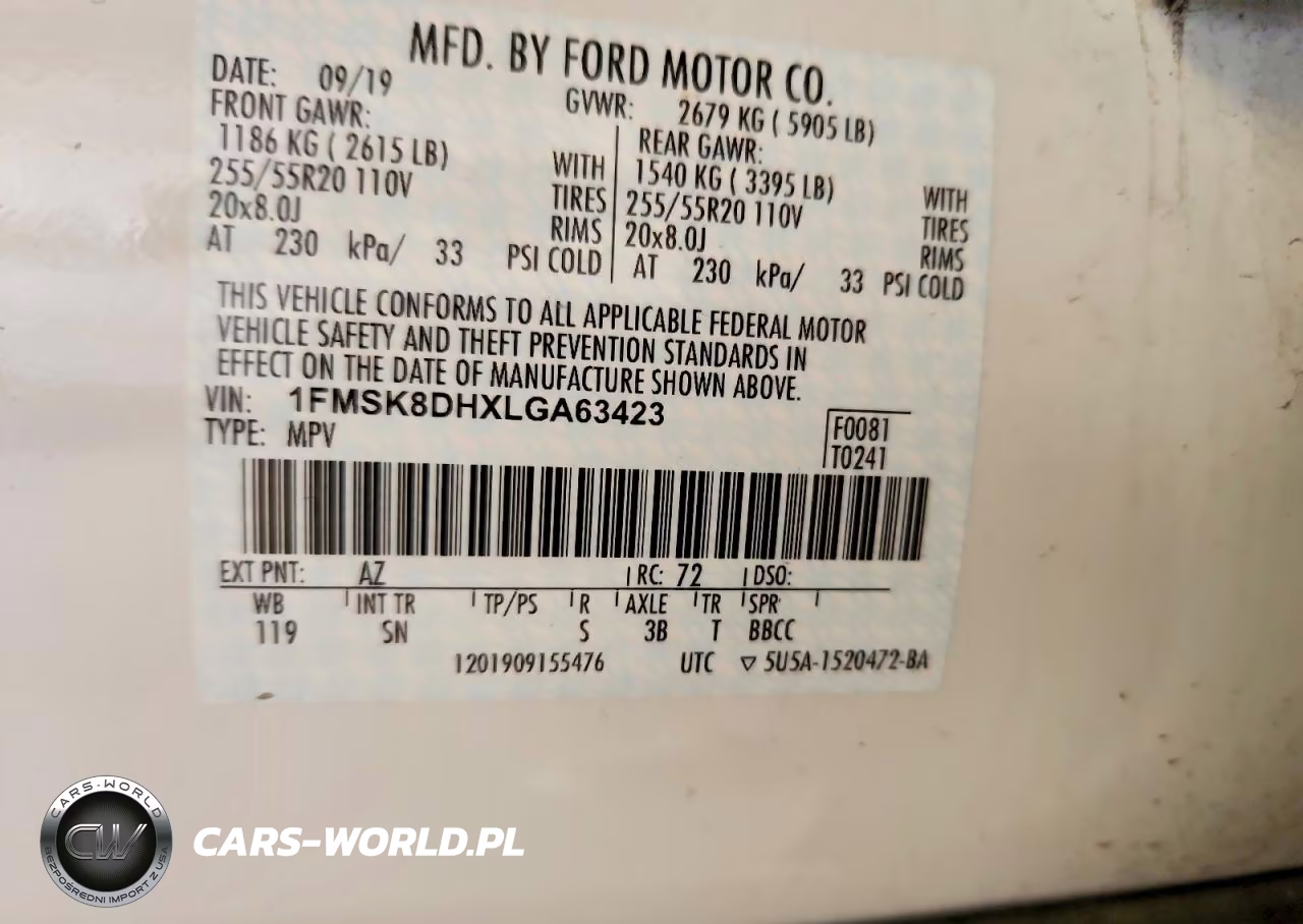 2020 Ford Explorer Xlt VIN:1FMSK8DHXLGA63423 - 14
