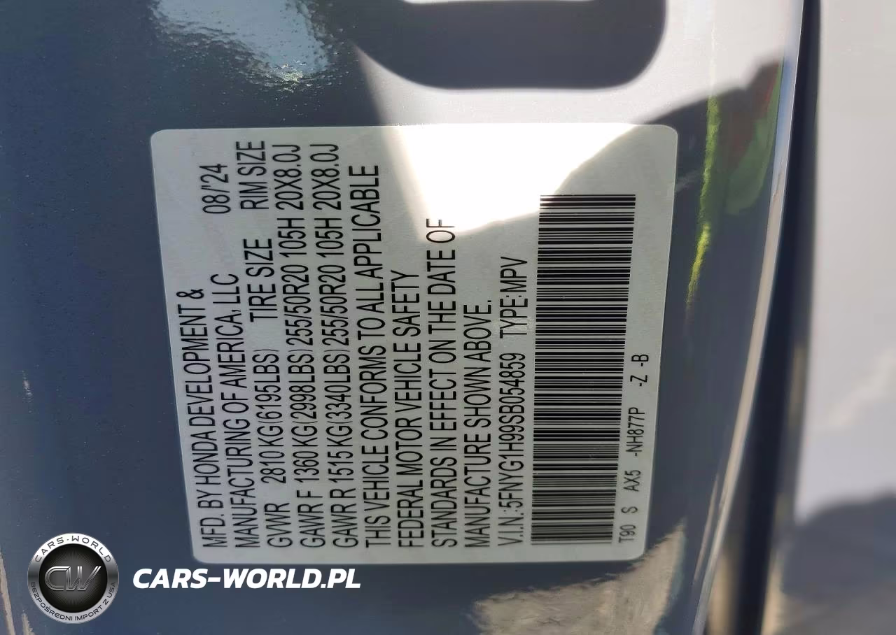 2025 Honda Pilot Black VIN:5FNYG1H99SB054859 - 13