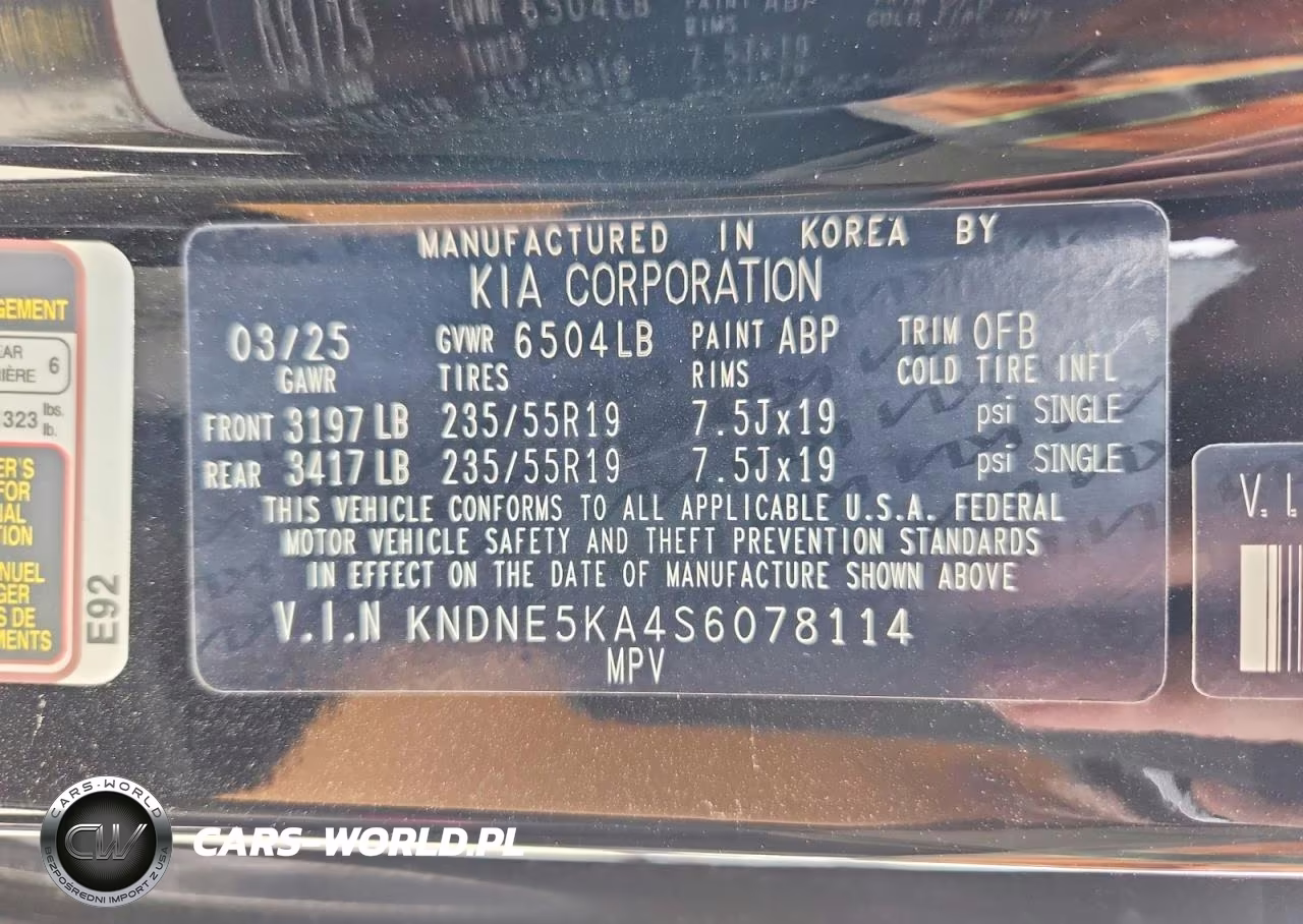2025 Kia Carnival Hybrid Sx Prestige VIN:KNDNE5KA4S6078114 - 13