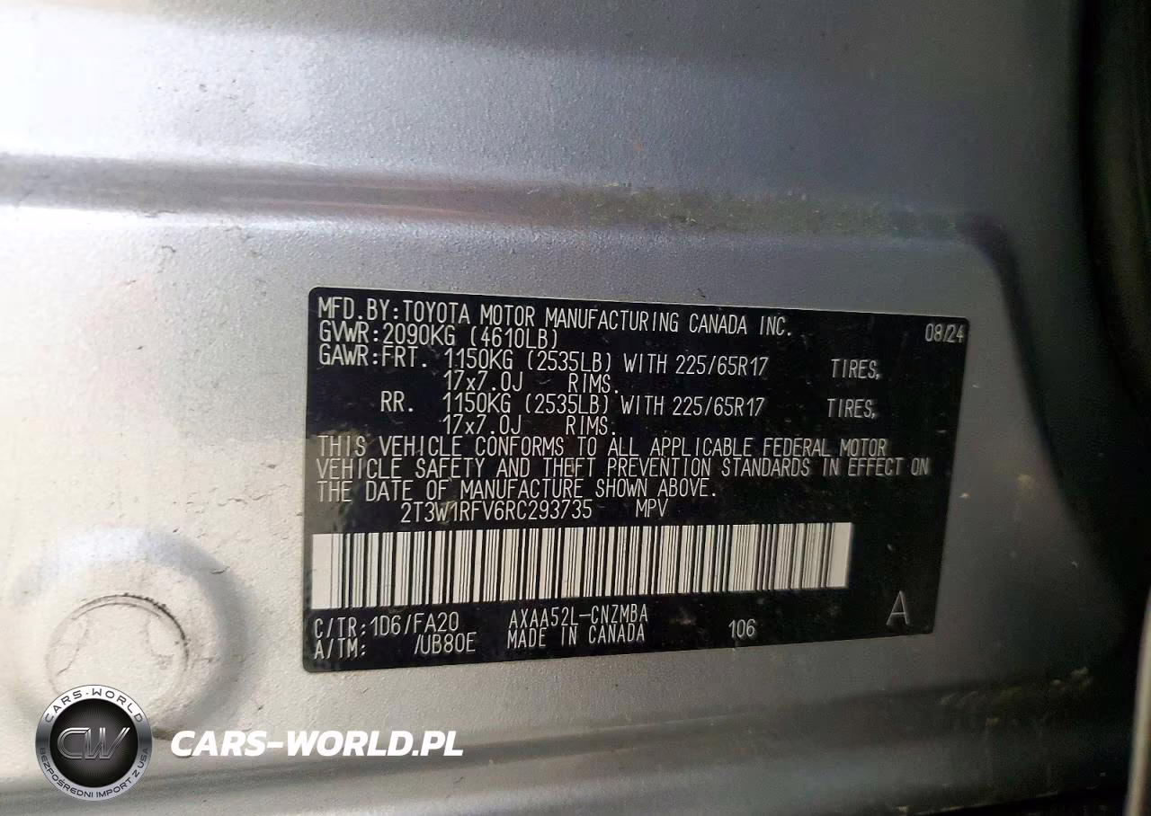 2024 Toyota Rav4 Xle VIN:2T3W1RFV6RC293735 - 13
