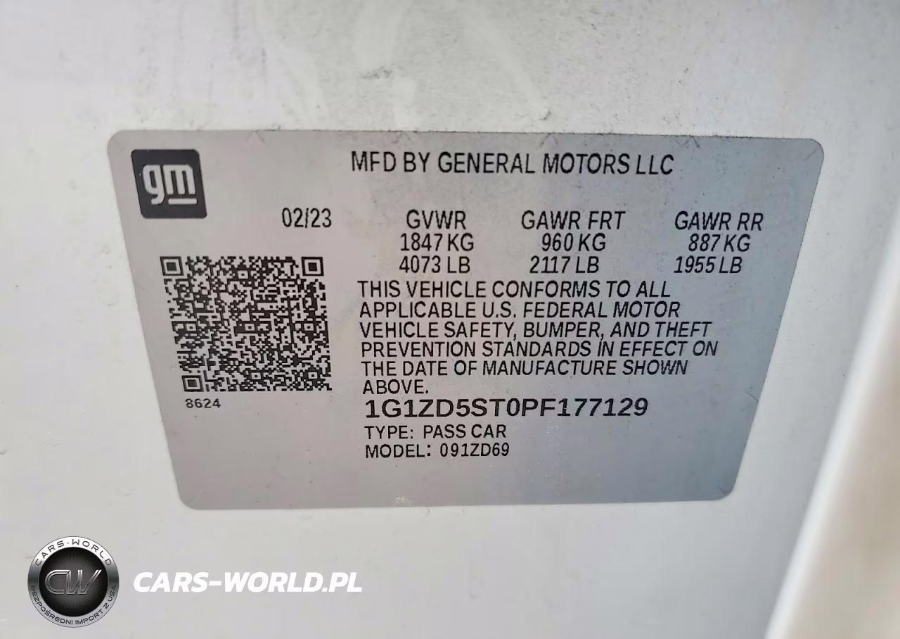 2023 Chevrolet Malibu VIN:1G1ZD5ST0PF177129 - 12