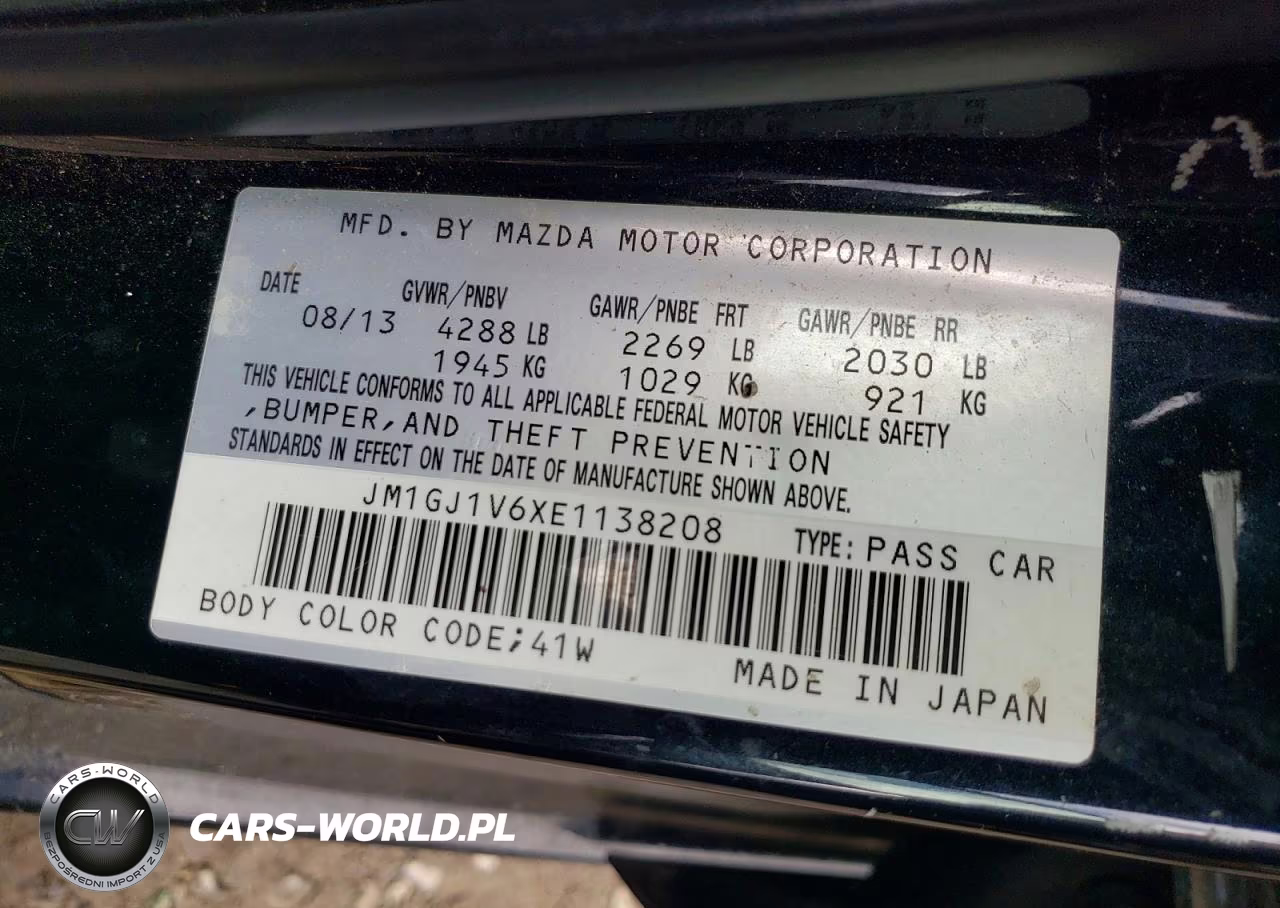 2014 Mazda 6 Touring VIN:JM1GJ1V6XE1138208 - 12