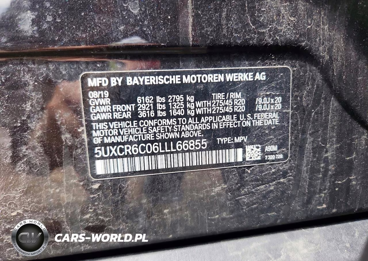 2020 BMW X5 xDrive40I VIN:5UXCR6C06LLL66855 - 12