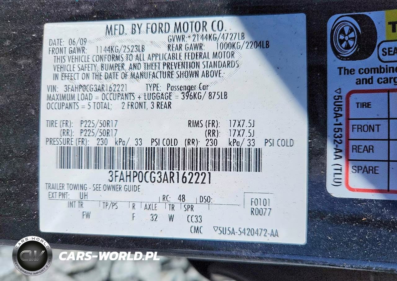 2010 Ford Fusion Sel VIN:3FAHP0CG3AR162221 - 12