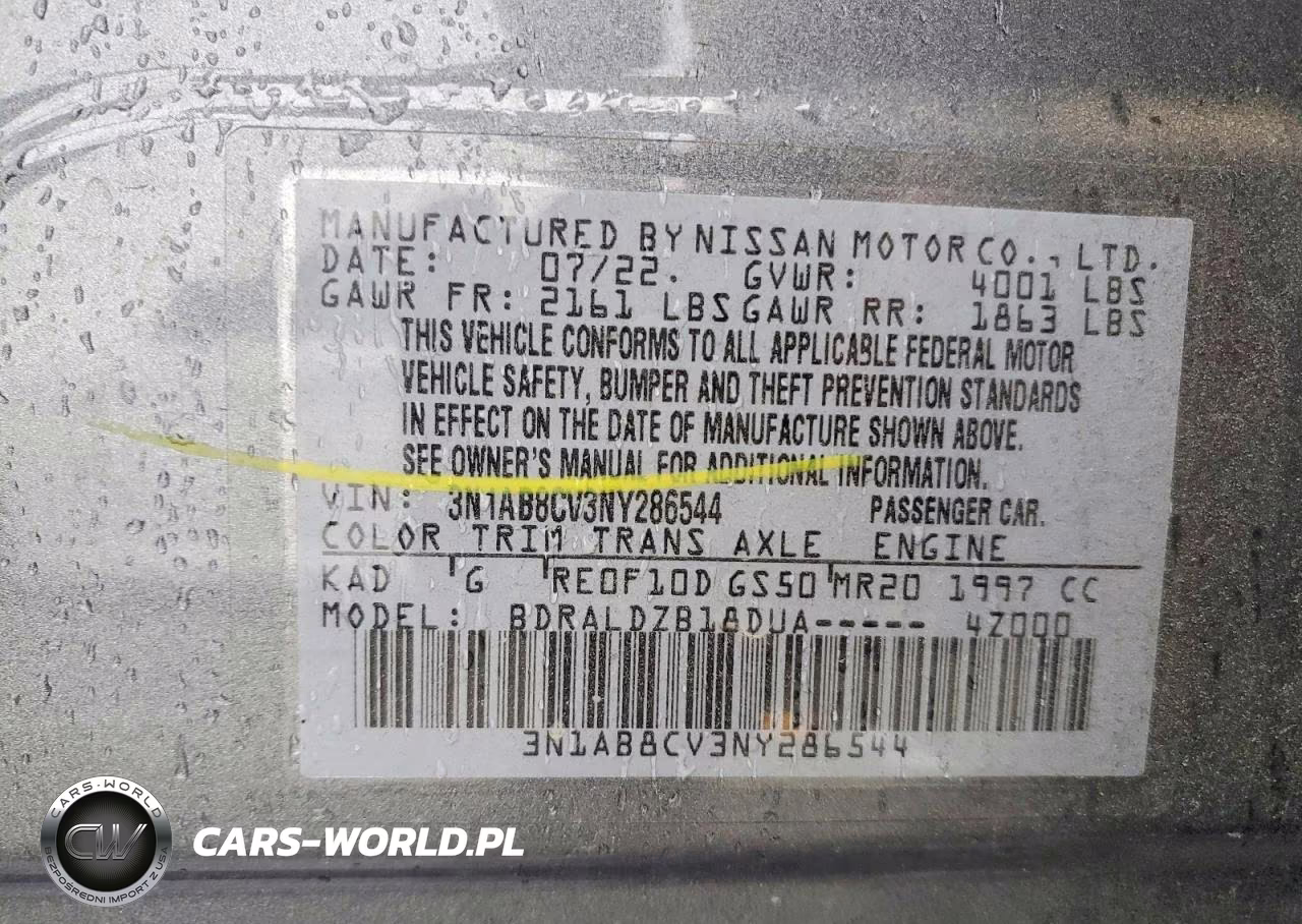 2022 Nissan Sentra Sv VIN:3N1AB8CV3NY286544 - 12