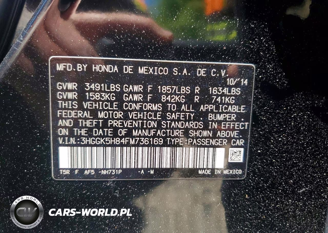 2015 Honda Fit Ex VIN:3HGGK5H84FM736169 - 13