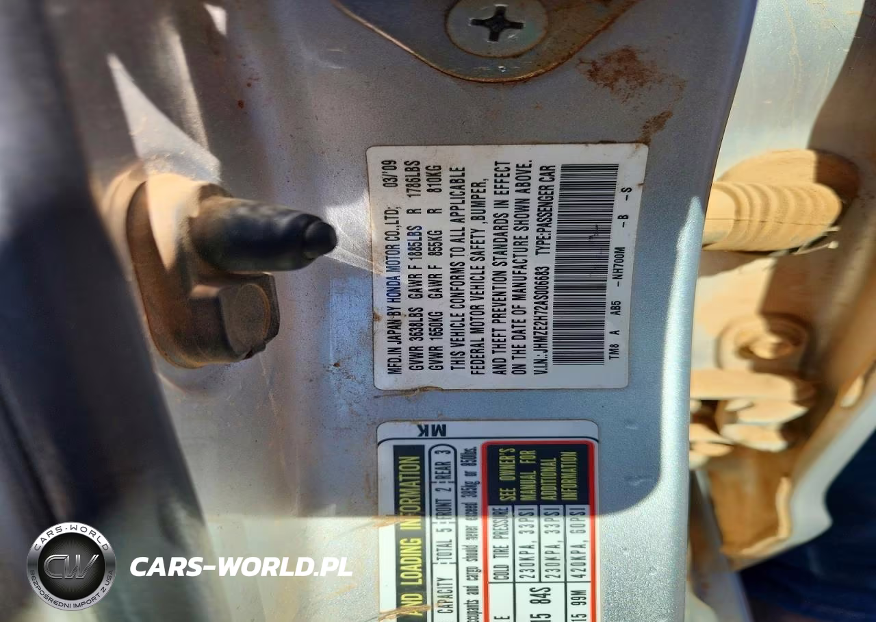 2010 Honda Insight Ex VIN:JHMZE2H72AS006683 - 12