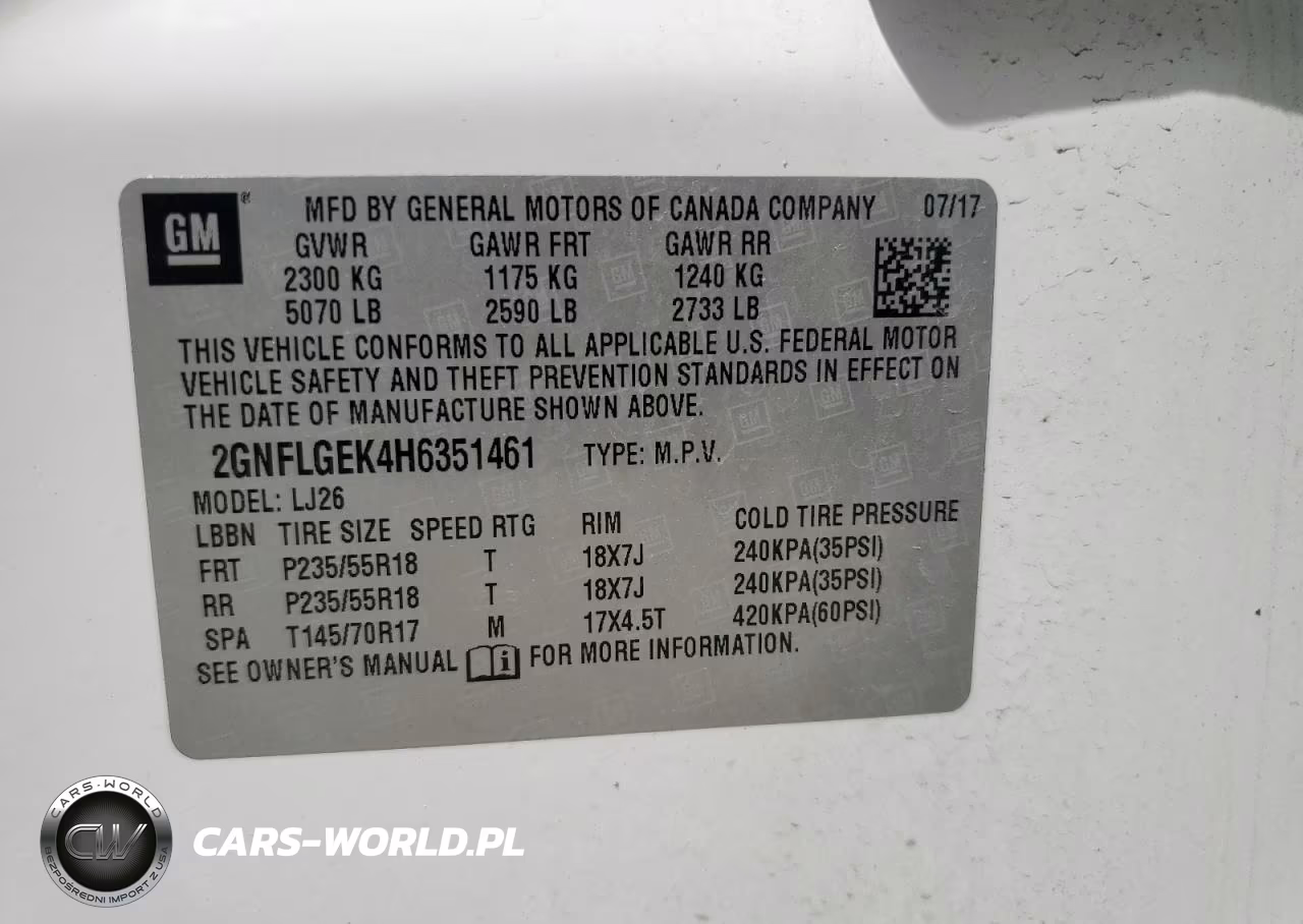2017 Chevrolet Equinox Premier VIN:2GNFLGEK4H6351461 - 13