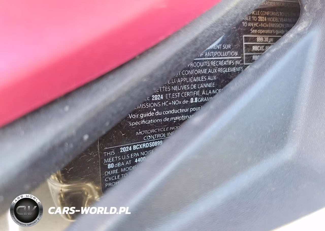 2024 Can-Am Ryker Sport VIN:3JB2JEG46RJ000353 - 8