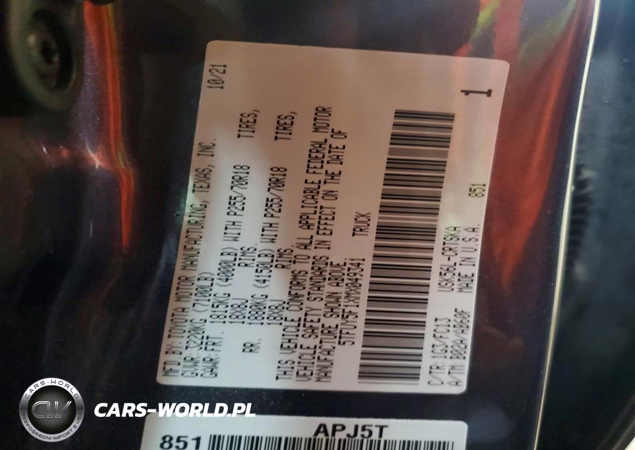 2021 Toyota Tundra Sr5 VIN:5TFUY5F1XMX049341 - 12