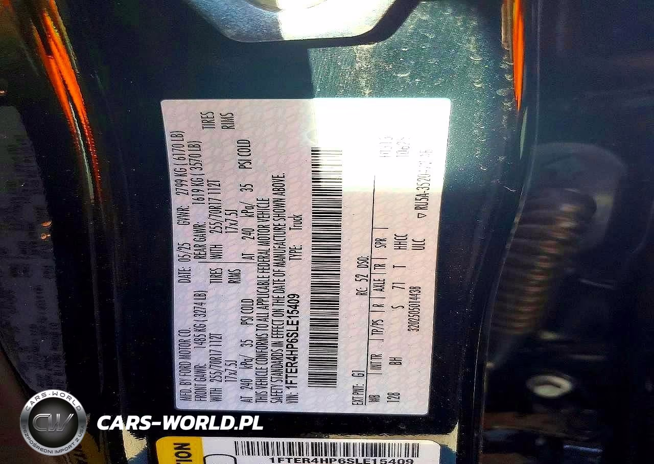 2025 Ford Ranger Xlt VIN:1FTER4HP6SLE15409 - 12