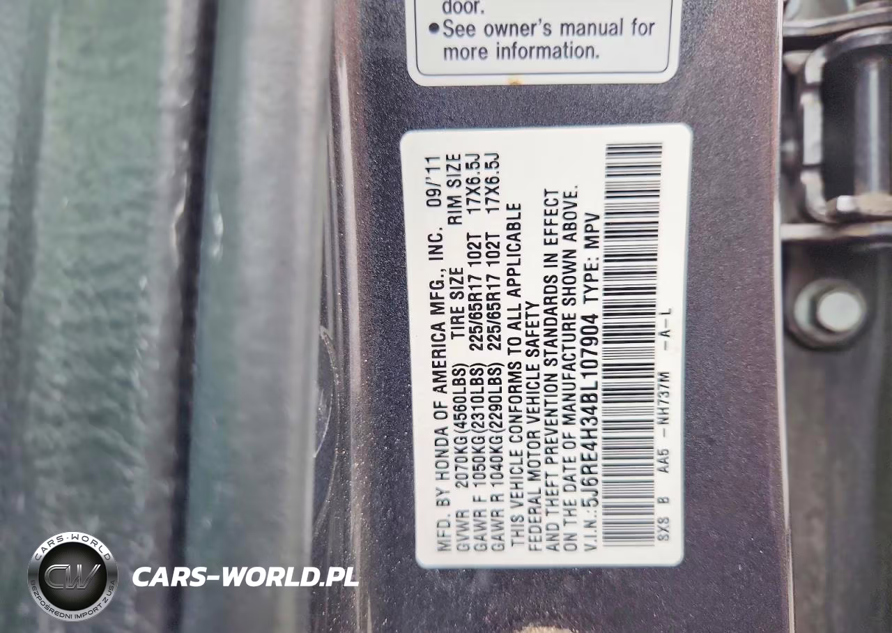 2011 Honda Cr-V Lx VIN:5J6RE4H34BL107904 - 13
