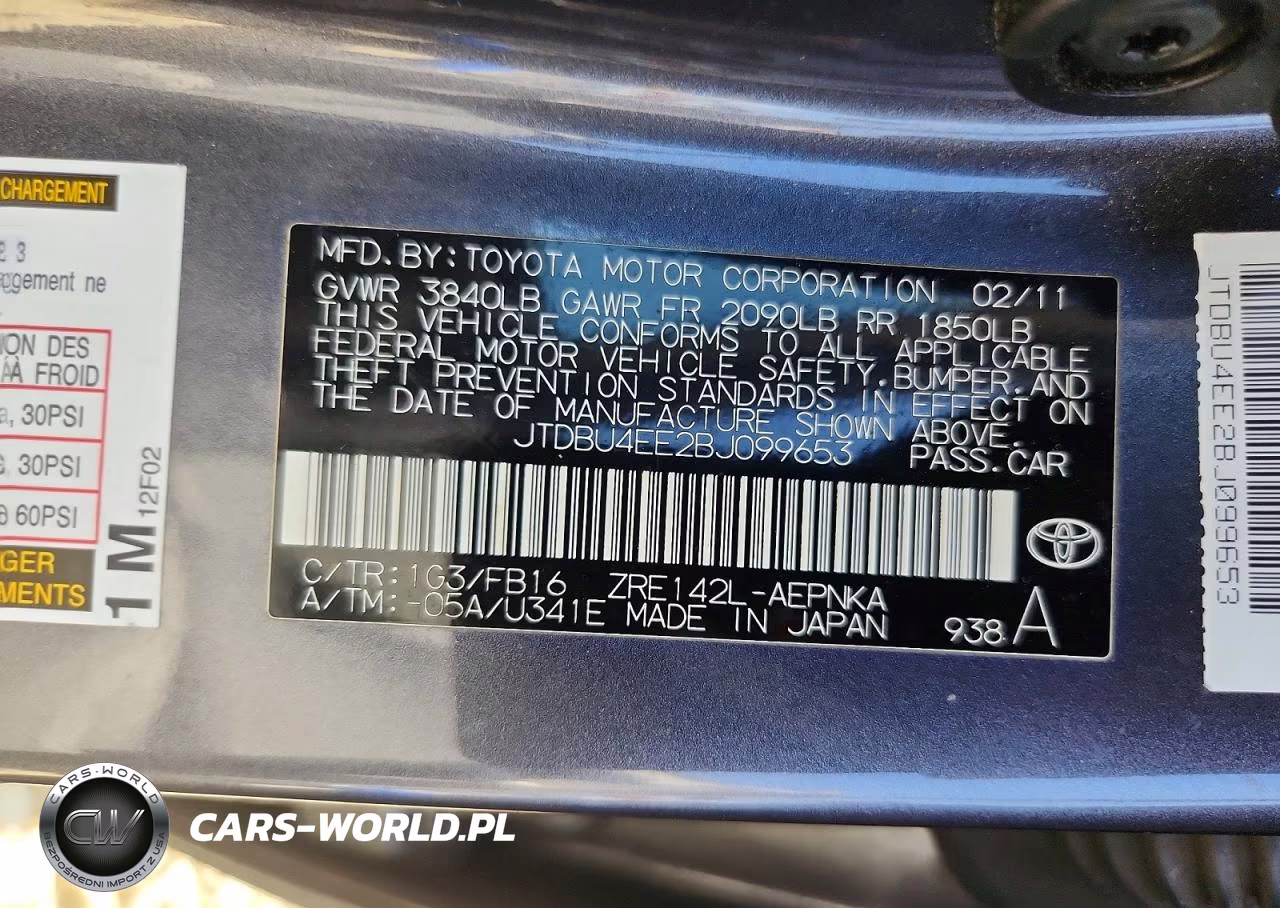 2011 Toyota Corolla Le VIN:JTDBU4EE2BJ099653 - 12