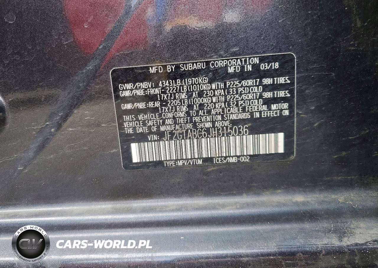2018 Subaru Crosstrek Premium VIN:JF2GTABC6JH315036 - 13